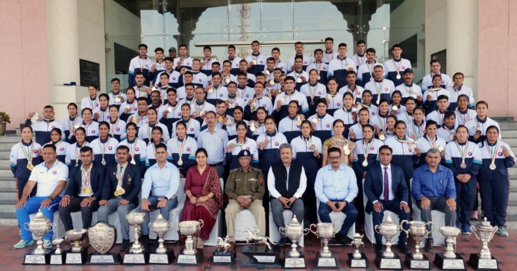 Players of Rajasthan Police raised the flag of success in All India Police Games