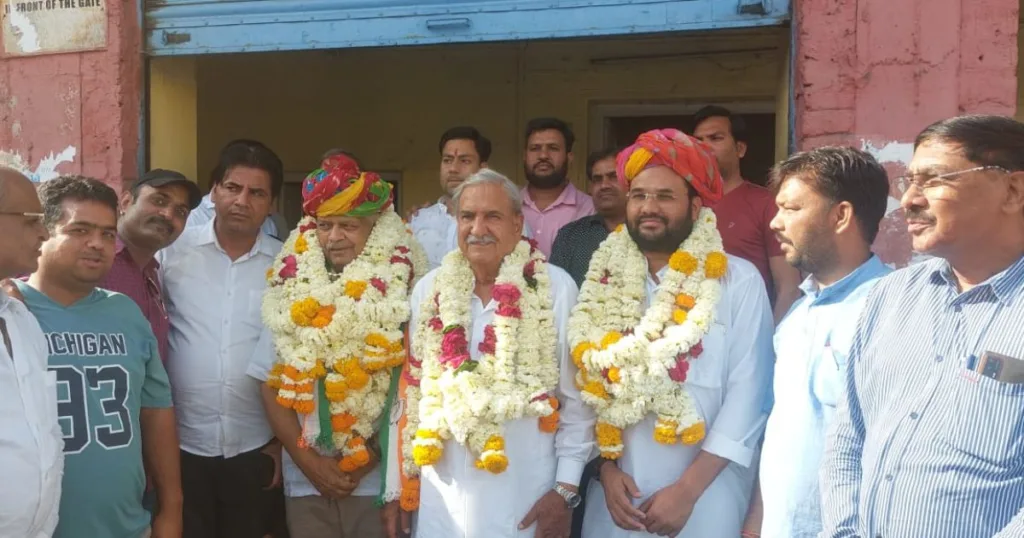 Inauguration of election office of Congress candidate Ramchandra Chaudhary