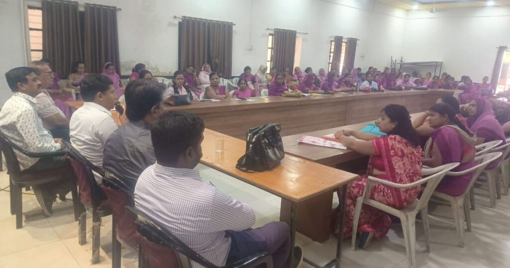 Training given to Anganwadi workers in two phases